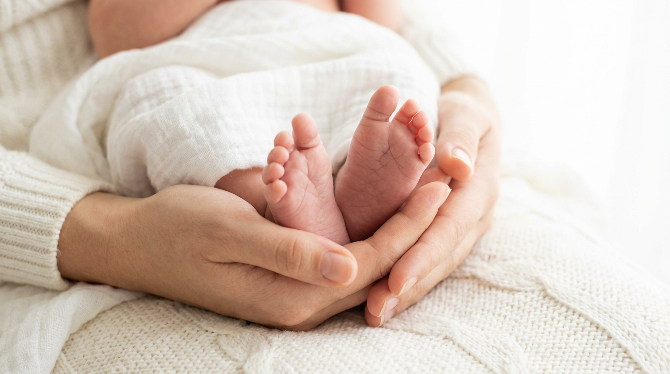 Neugeborene Füße